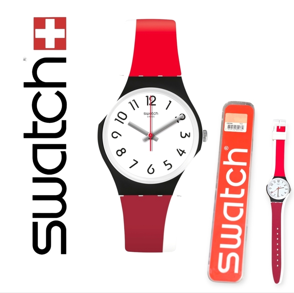 Swatch Red Twist Unisex Watch w/New Battery
